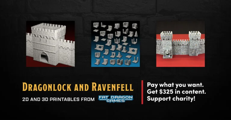 Dragonlock and Ravenfell 3D Printables from Fat Dragon Games Bundle