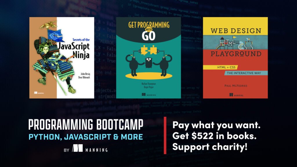 Programming Bootcamp: Python, Javascript & More by Manning Bundle