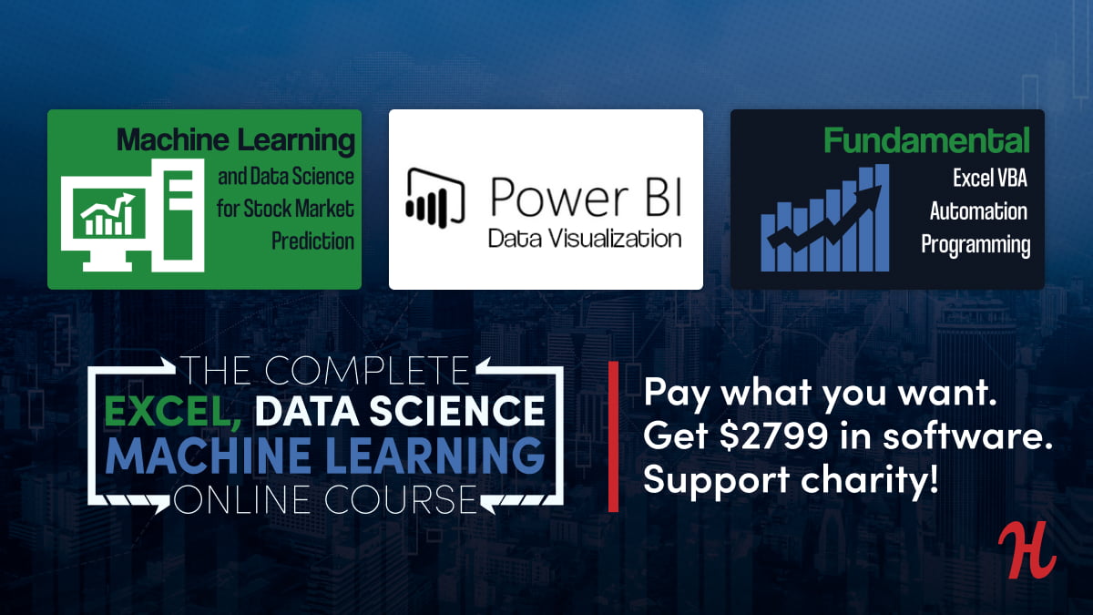 Humble Software Bundle: The Complete Excel, Data Science, and Machine ...