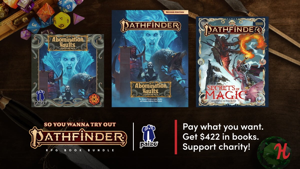 February 2023 Humble Bundle packed with Pathfinder RPG books