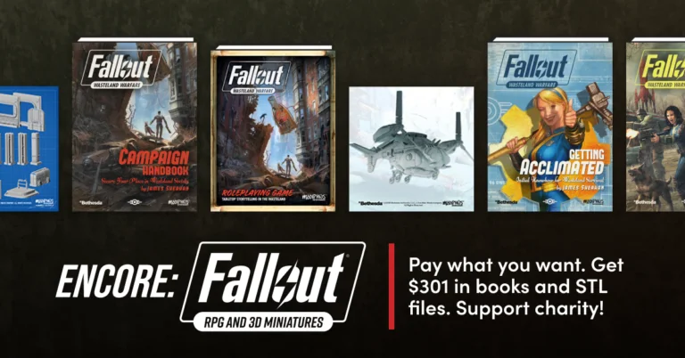 Encore Fallout RPG and 3D Miniatures by Modiphius Bundle